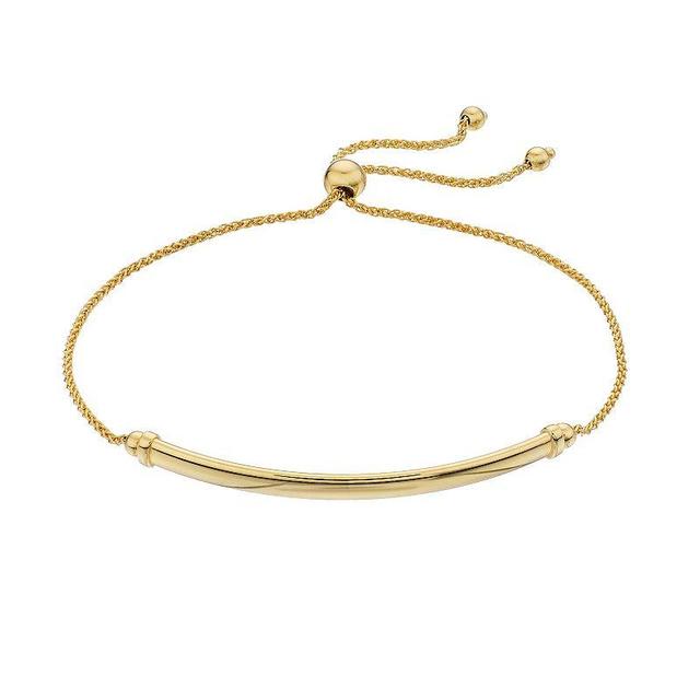 Bloomingdales Bar Station Bolo Bracelet in 14K Yellow Gold - 100% Exclusive Product Image