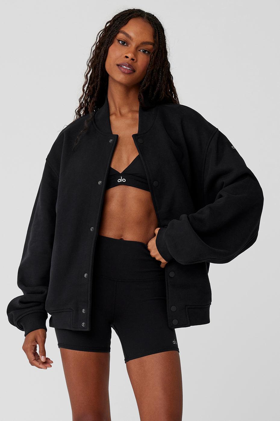 Renown Varsity Jacket - Black Female Product Image