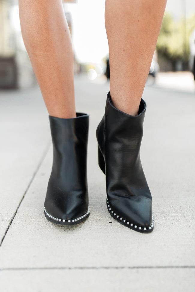 Collins Black Studded Booties Product Image