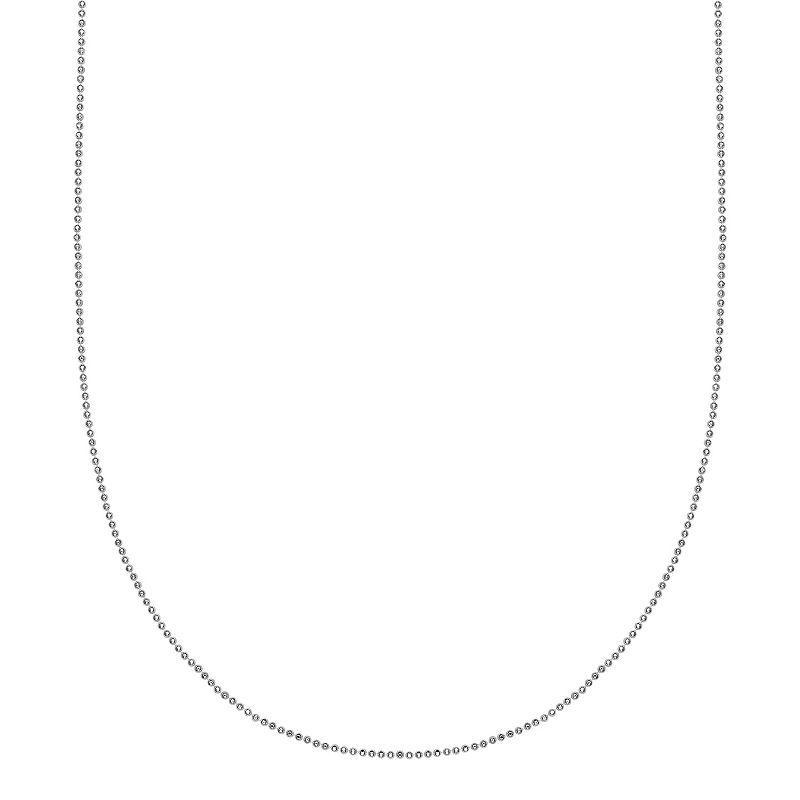 PRIMROSE Sterling Silver Polished Bead Chain Necklace, Womens Product Image