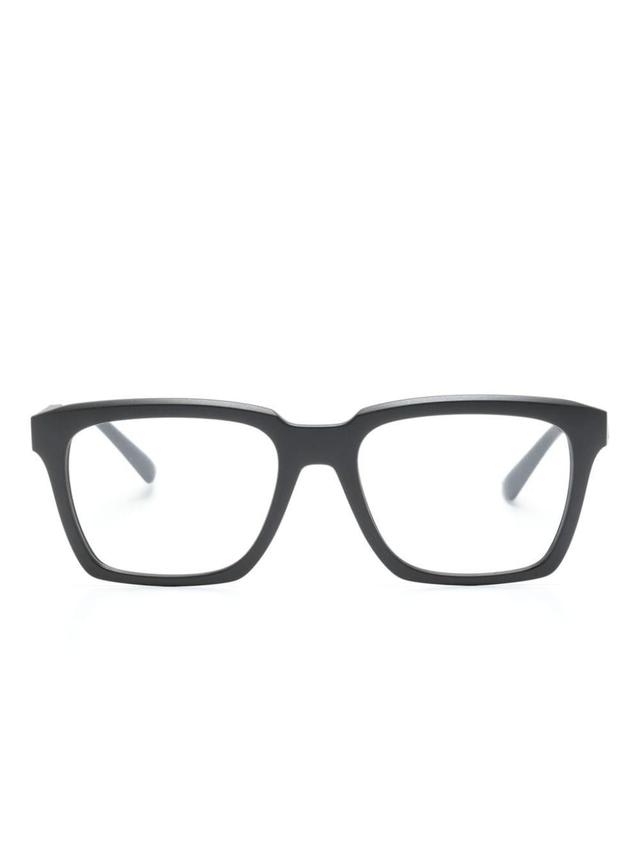 Logo-embossed Square-frame Glasses In Schwarz Product Image