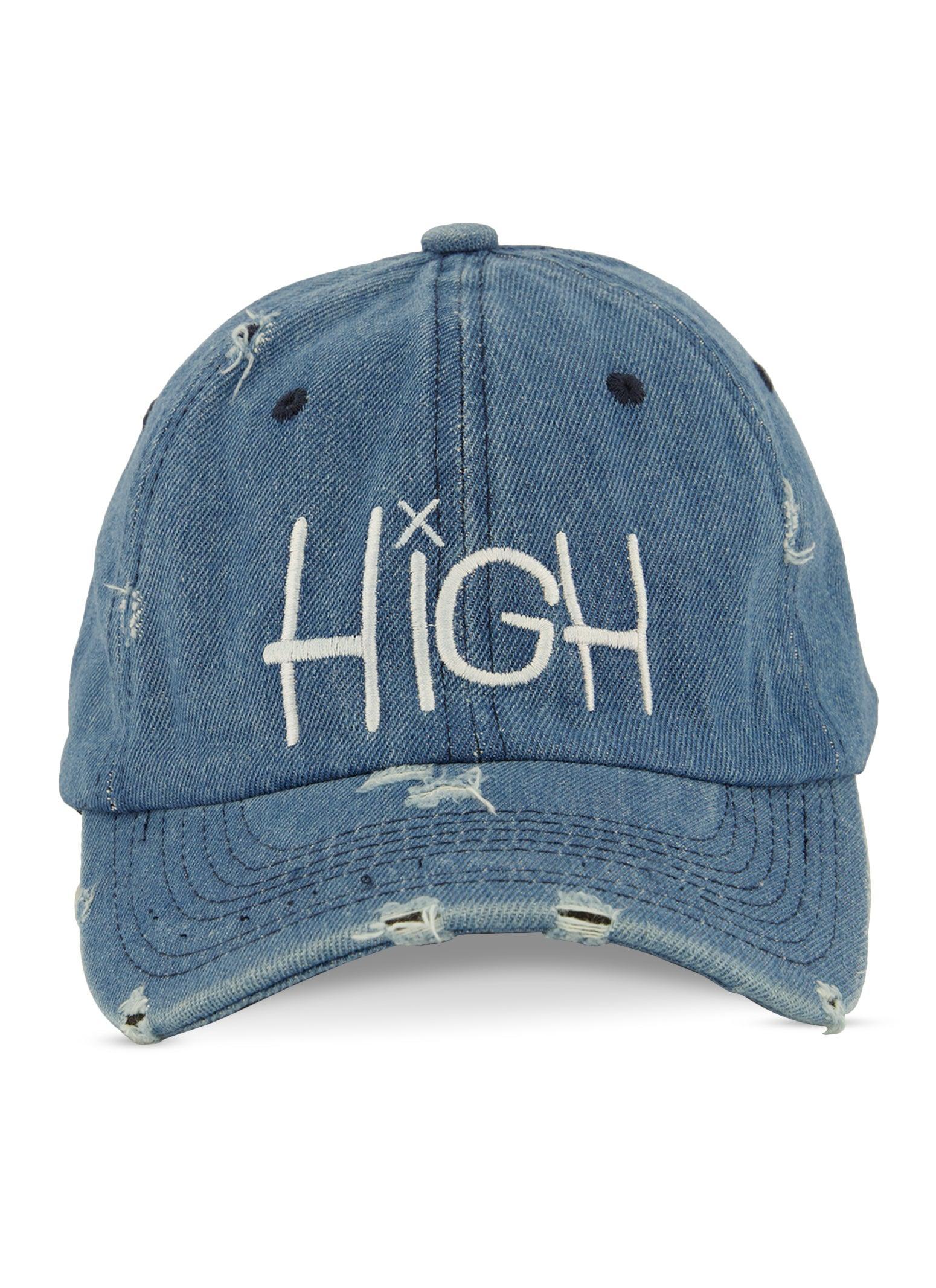 High Distressed Baseball Cap Female Product Image