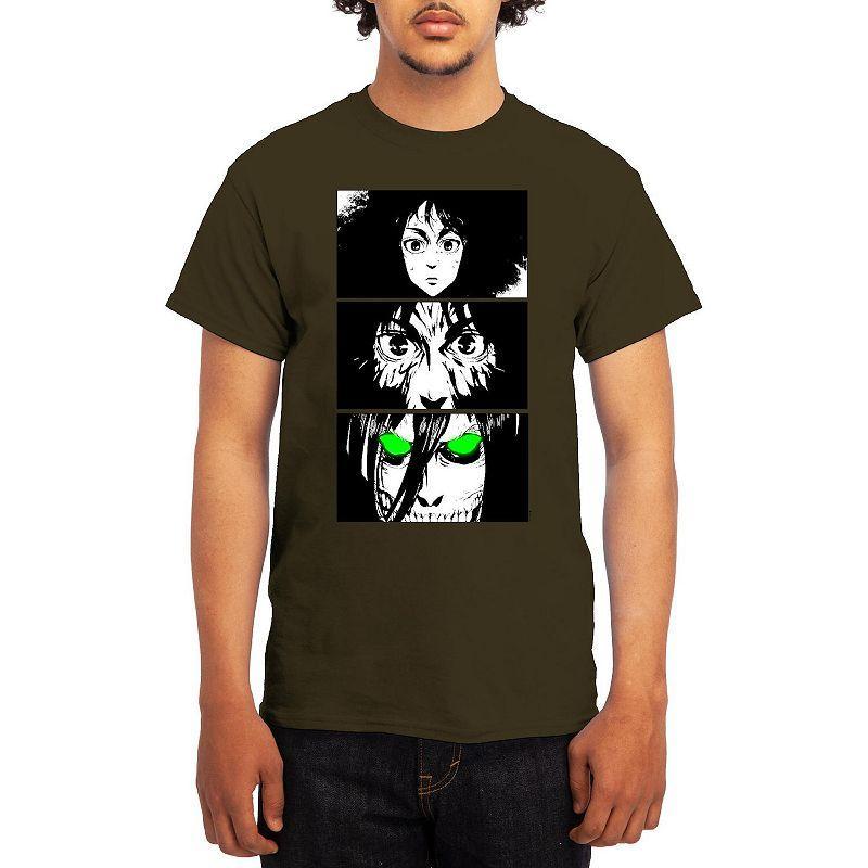 Mens Attack on Titan Tee, Boys Athletic Grey Product Image