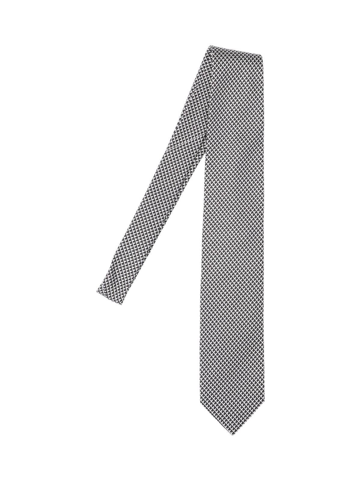 TOM FORD Jacquard Tie In Black   Product Image