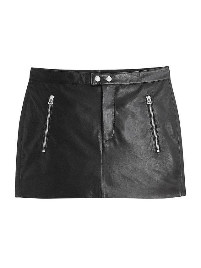 rag & bone Nora Leather Miniskirt Product Image