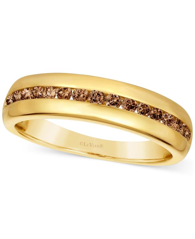 Le Vian Chocolatier Mens Chocolate Diamond Band (1/2 ct. t.w.) in 14k Gold Product Image