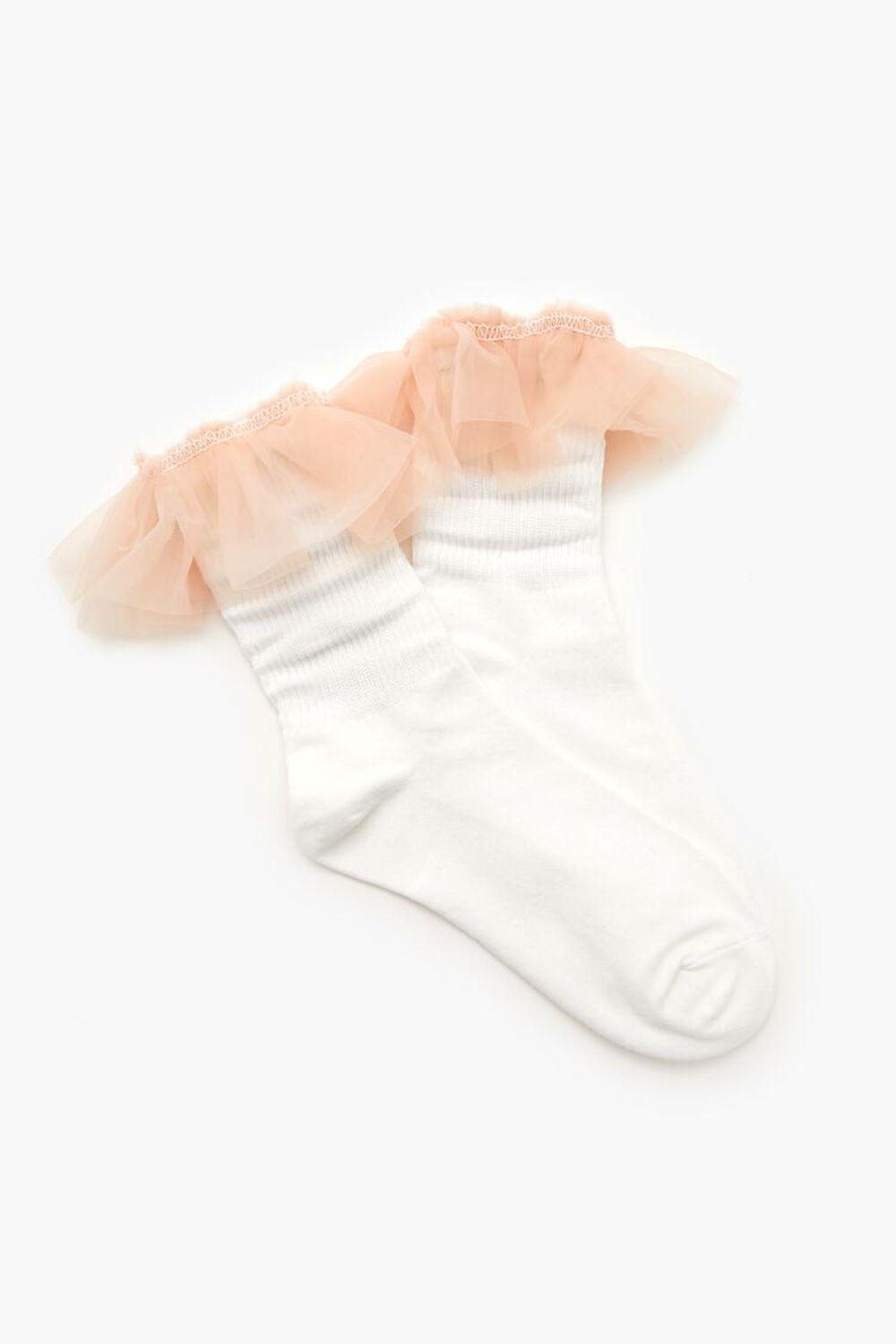 Ruffle-Trim Crew Socks | Forever 21 Product Image