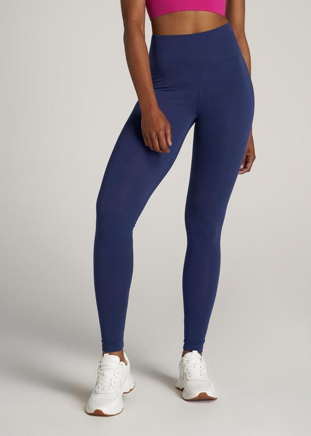 Women's Tall Cotton Leggings in Midnight Blue Female Product Image