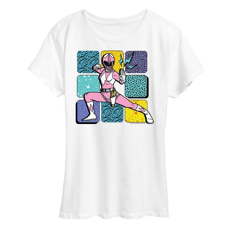 Womens Power Rangers Pink Graphic Tee Product Image