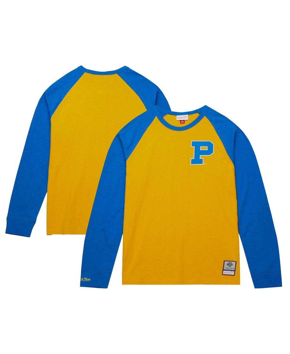 Mens Mitchell & Ness Pitt Panthers Legendary Slub Raglan Long Sleeve T-Shirt Product Image