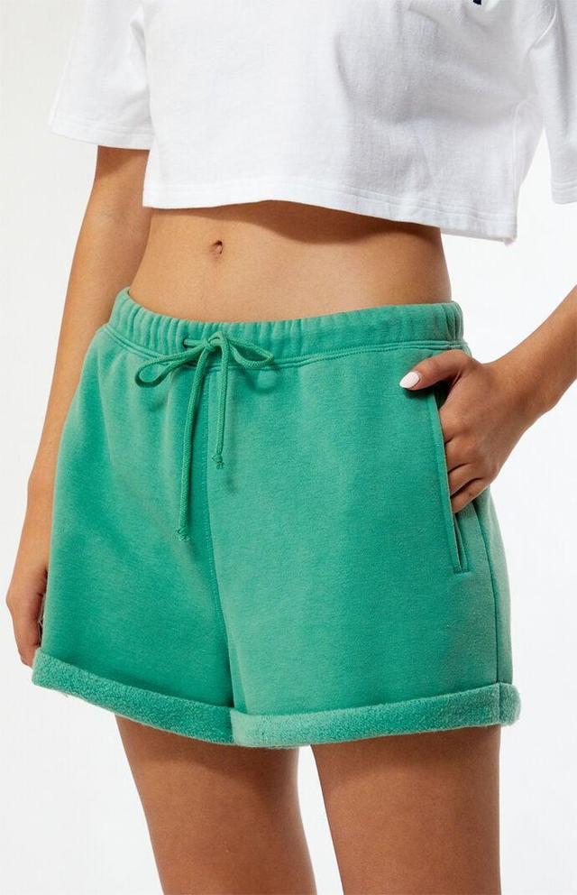 Women's Pacific Sunwear Dotted Rolled Sweat Shorts Product Image