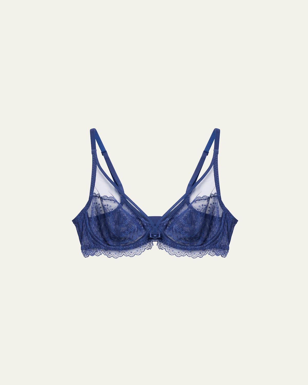 Canopee Scalloped Lace Plunge Bra Product Image