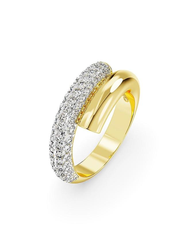 Womens Dextera Goldtone & Crystal Pav Ring Product Image