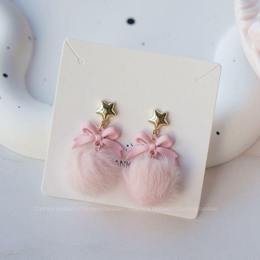 Pom Pom Drop Earring / Clip-On Earring Product Image