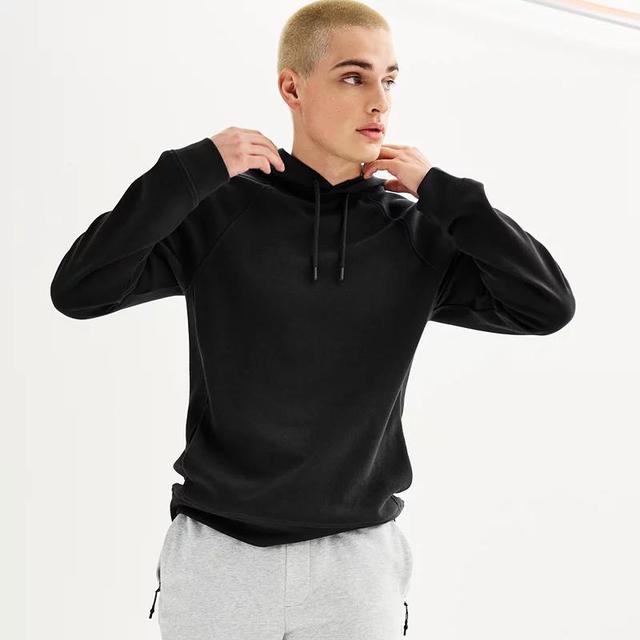 Mens FLX Midweight Pullover Hoodie Black Product Image