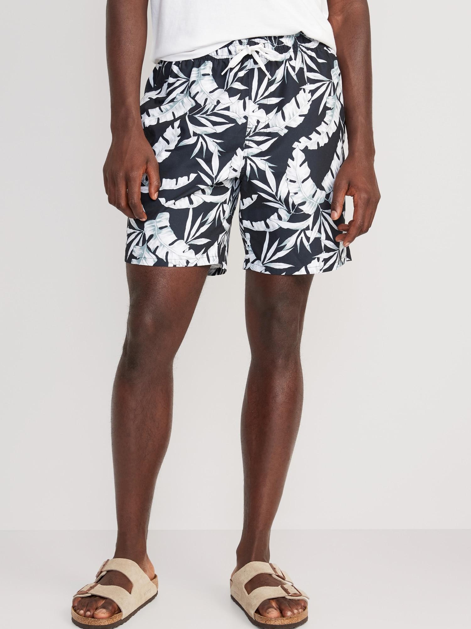 Printed Swim Trunks for Men --7-inch inseam Product Image