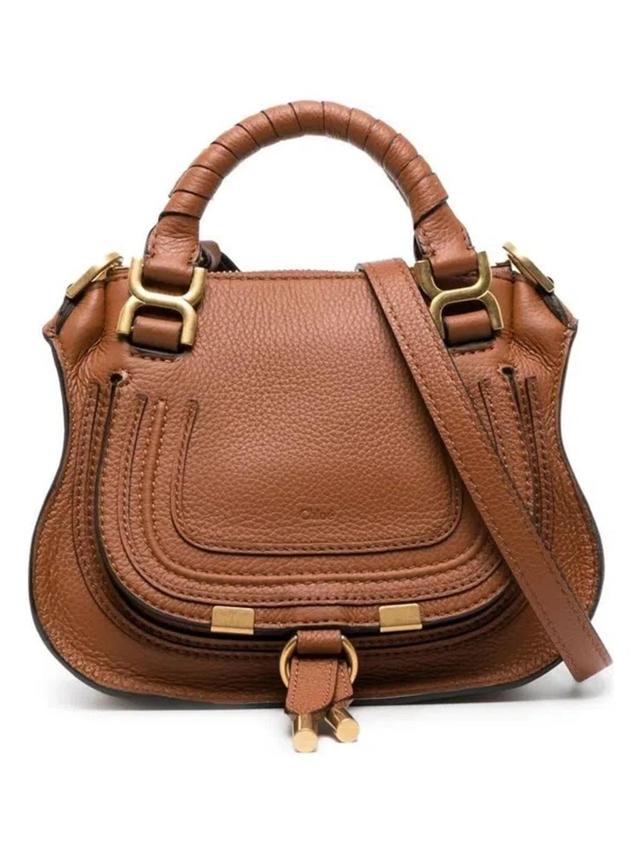 Women's Marcie Mini Leather Handbag In Leather Brown Product Image