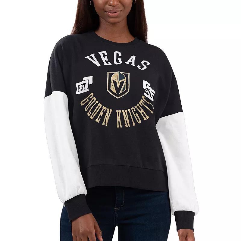 Womens G-III 4Her by Carl Banks Black Vegas Golden Knights Team Pride Pullover Sweatshirt Product Image