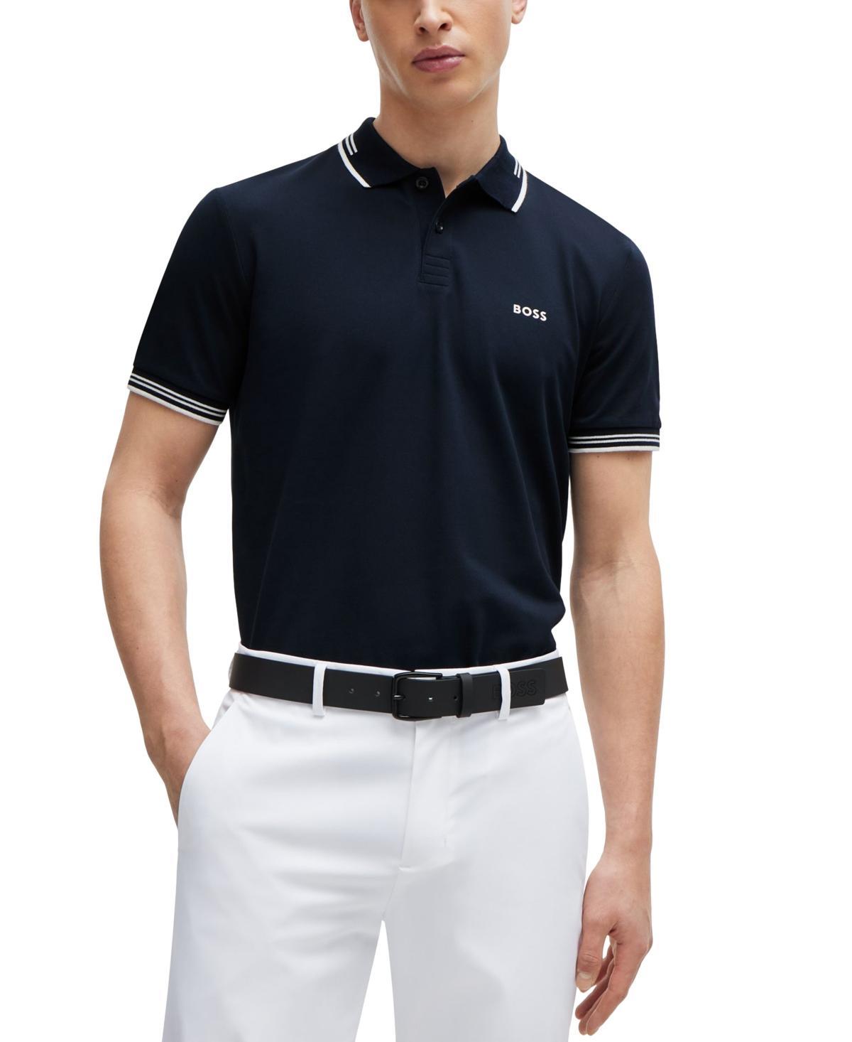 Boss by Hugo Boss Mens Branded Slim-Fit Polo Shirt Product Image