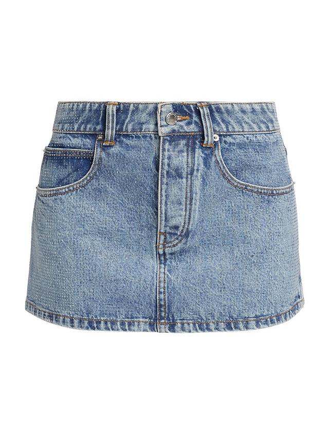 Alexander Wang Beaded Mini Skirt Blue. (also in 30, 31). Product Image