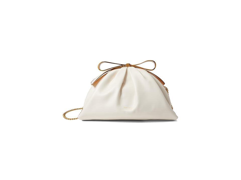 kate spade new york Bridal Bow Smooth Leather Bow Frame Clutch Product Image