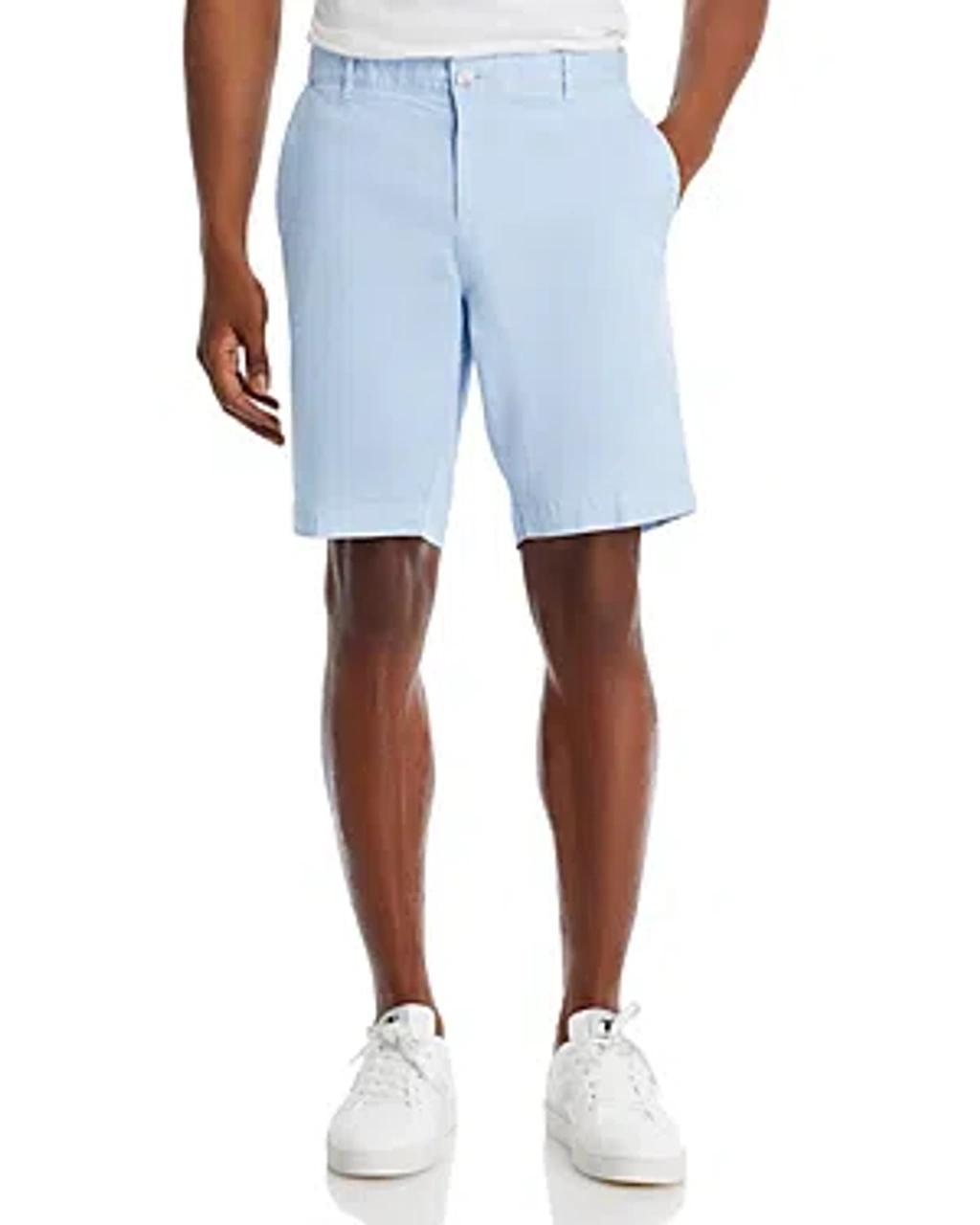 Slice Cotton Stretch Slim Fit 9.6 Shorts In Light Pastel Blue Product Image