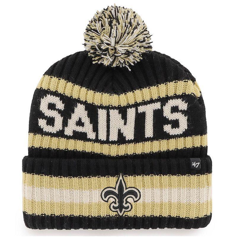 Mens 47 New Orleans Saints Bering Cuffed Knit Hat with Pom Product Image