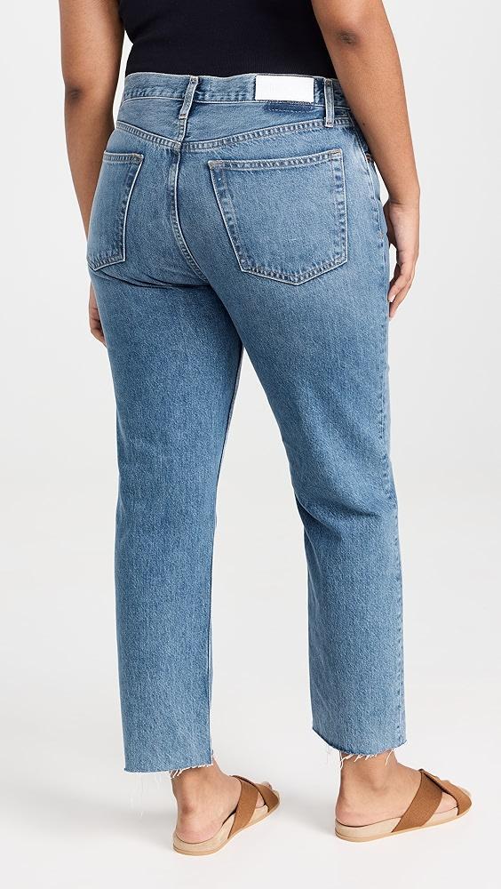 RE/DONE High Rise Rigid Stove Pipe Jeans | Shopbop Product Image