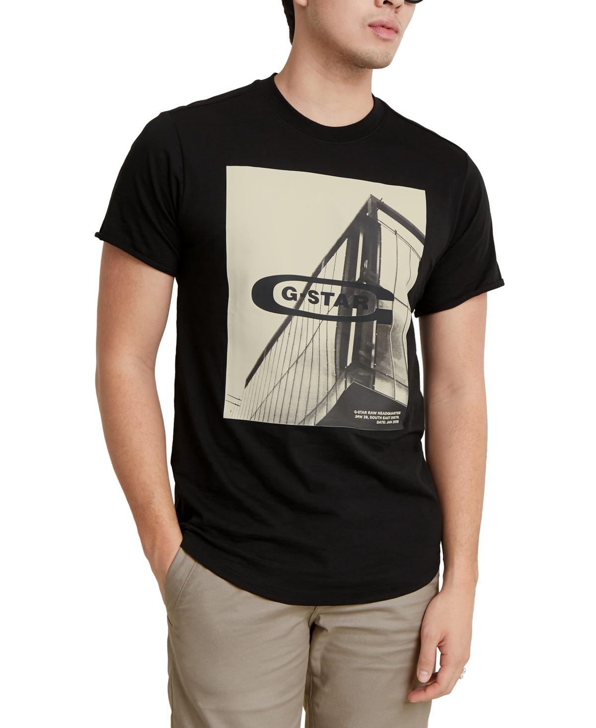 G-Star Raw Mens Hq Oldskool Relaxed-Fit Logo Graphic T-Shirt Product Image