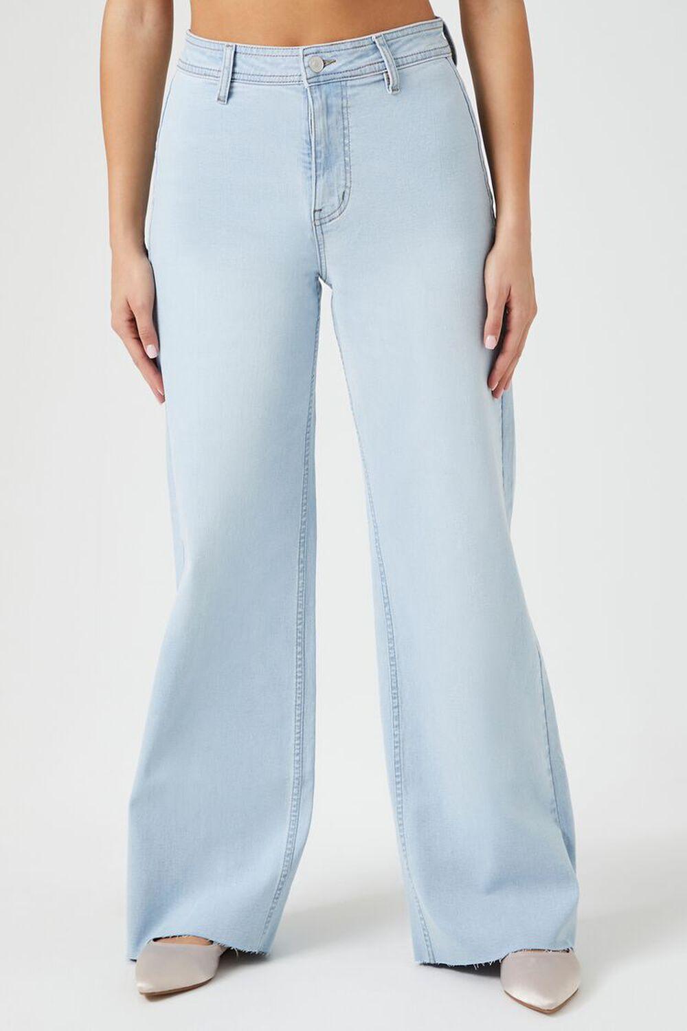 High-Rise Wide-Leg Jeans | Forever 21 product image