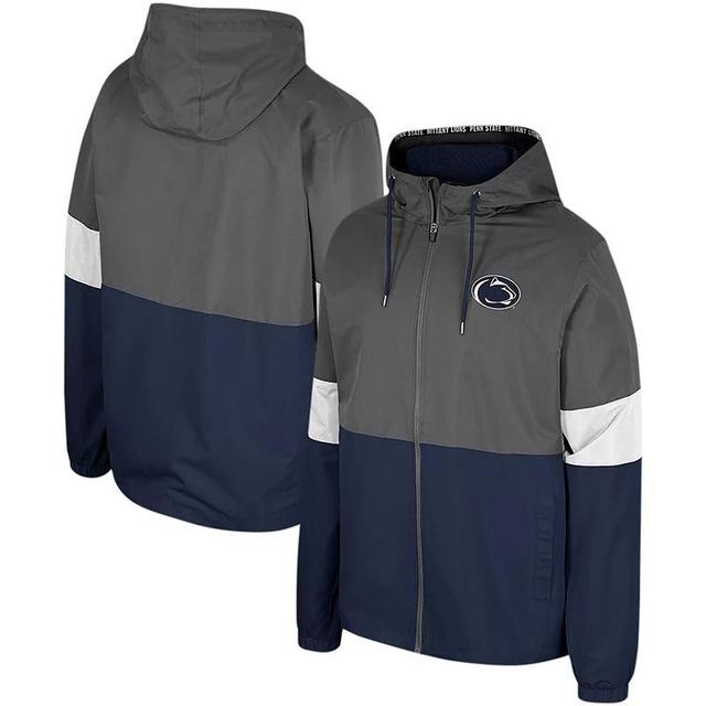 Mens Colosseum Charcoal Michigan State Spartans Miles Full-Zip Jacket Product Image