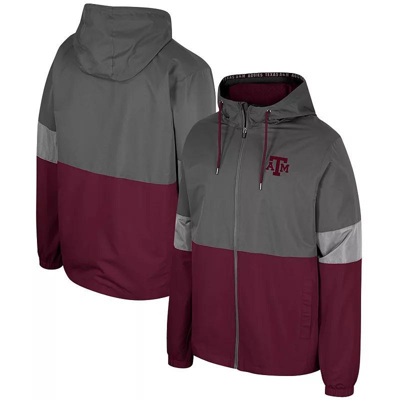 Mens Colosseum Charcoal Texas A&M Aggies Miles Full-Zip Jacket Product Image