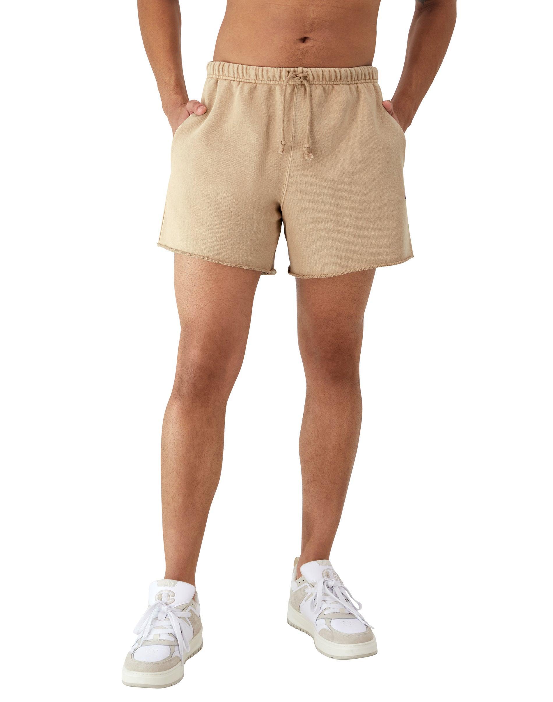 Mens Champion Reverse Weave Cut-Off Shorts, 5 Time Capsule Country Walnut M Product Image