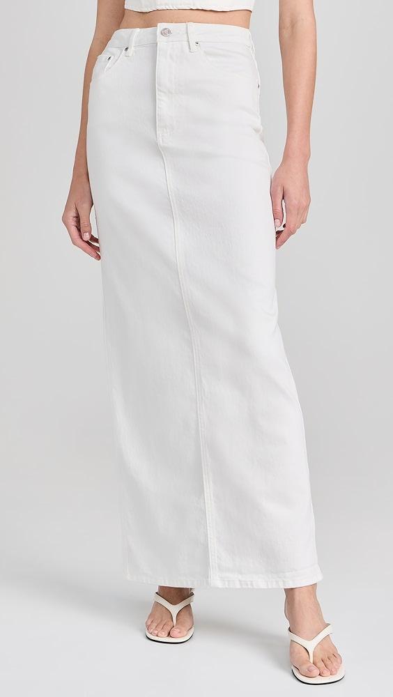 AFRM Amiri Maxi Pencil Skirt with Back Slit | Shopbop Product Image