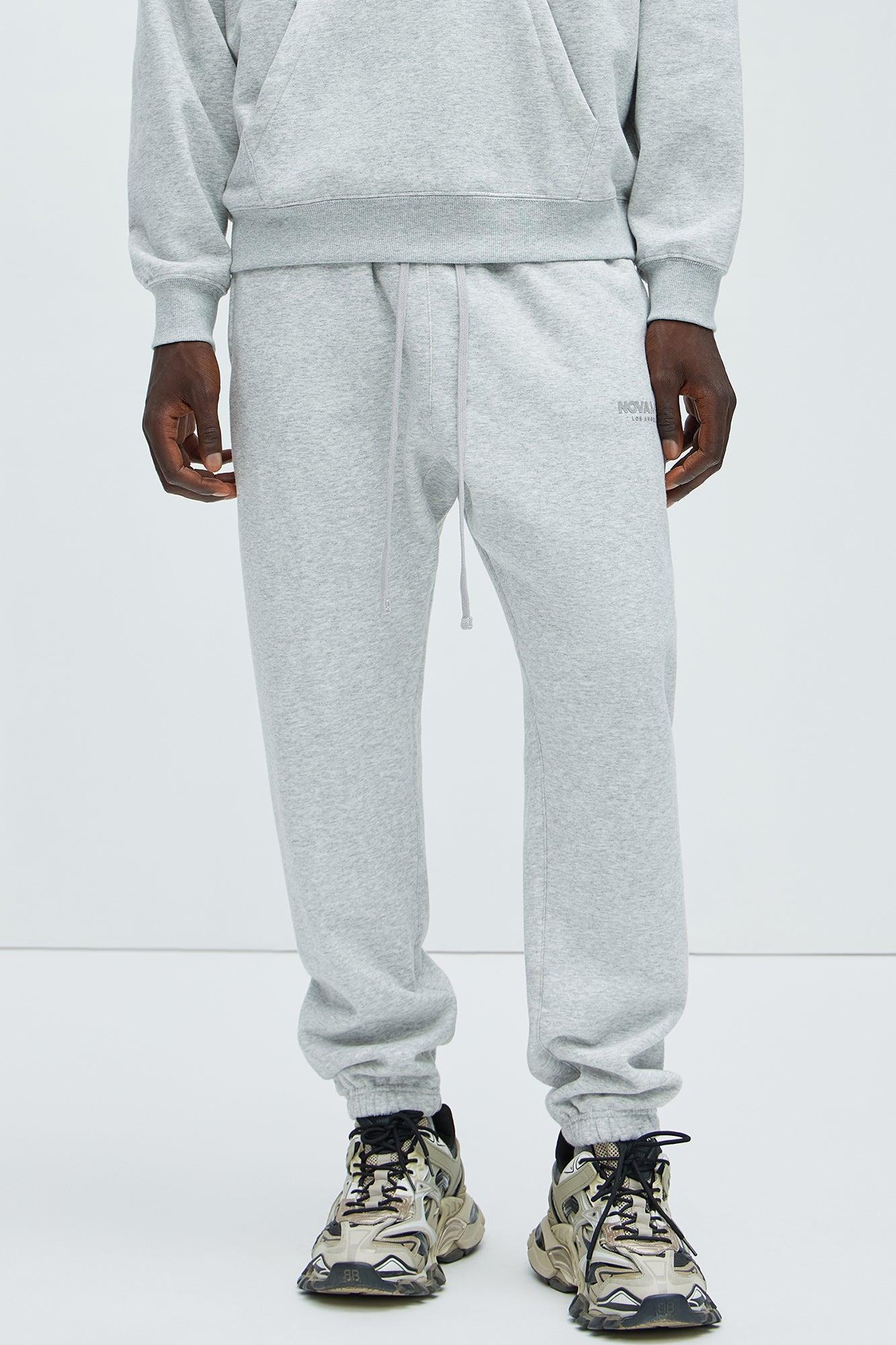 Tyson Novamen Heavyweight Sweat Jogger - Heather Grey Product Image