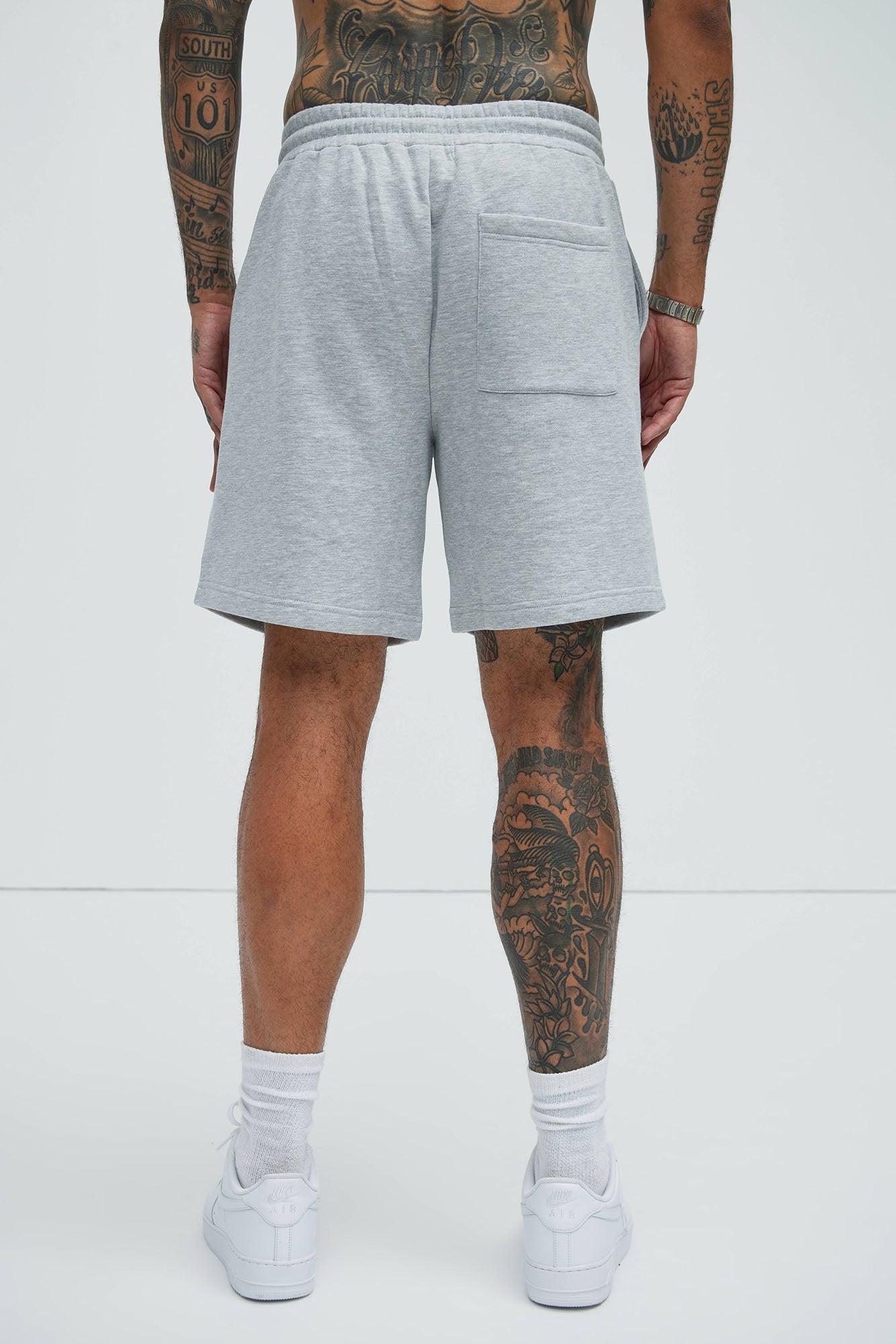 Tyson Dope Relaxed Sweatshorts - Heather Grey Product Image