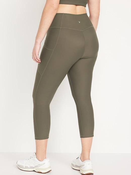 High-Waisted PowerSoft Crop Leggings Product Image