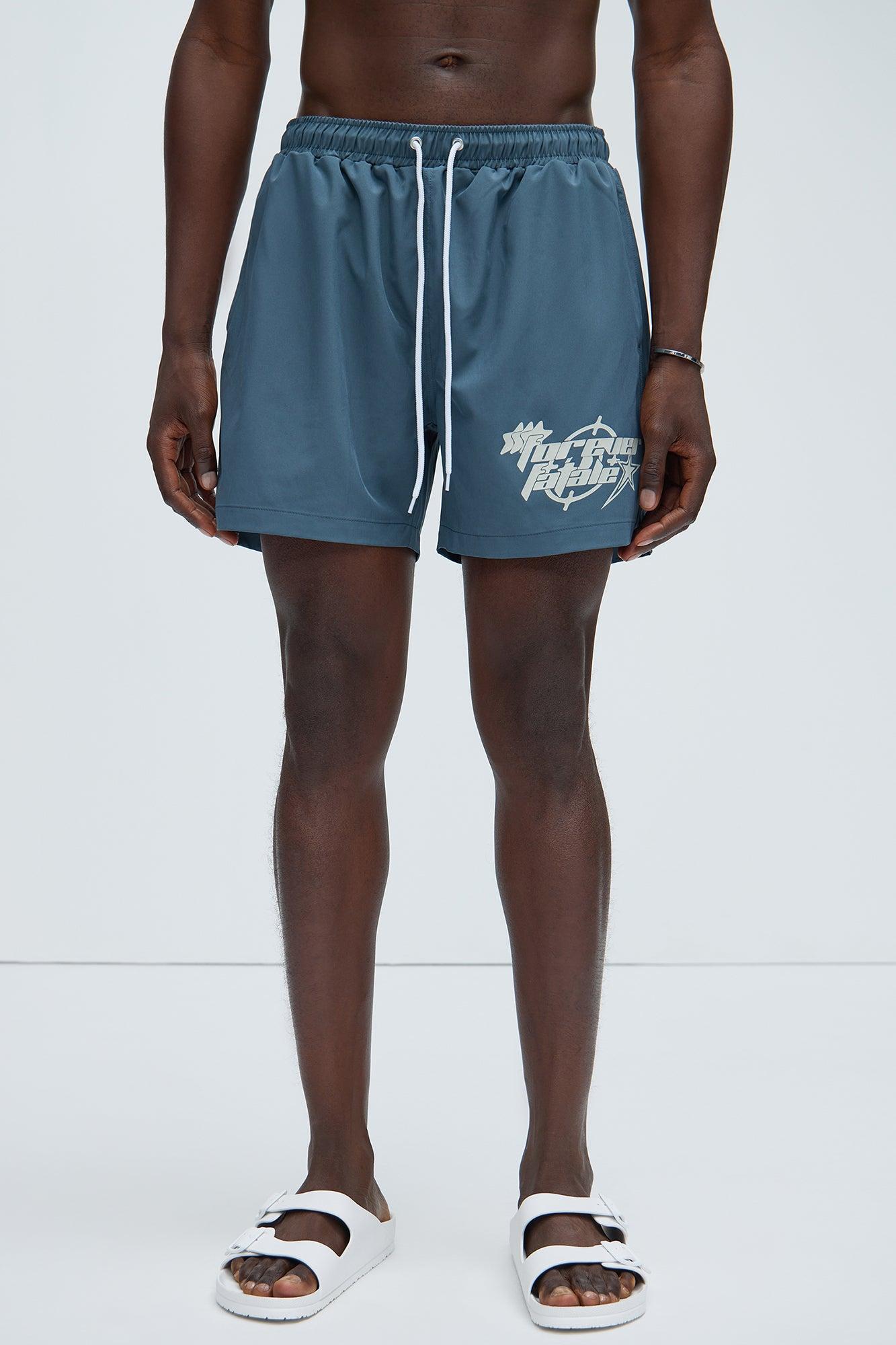 Forever Fatale Swim Trunks - Blue Product Image