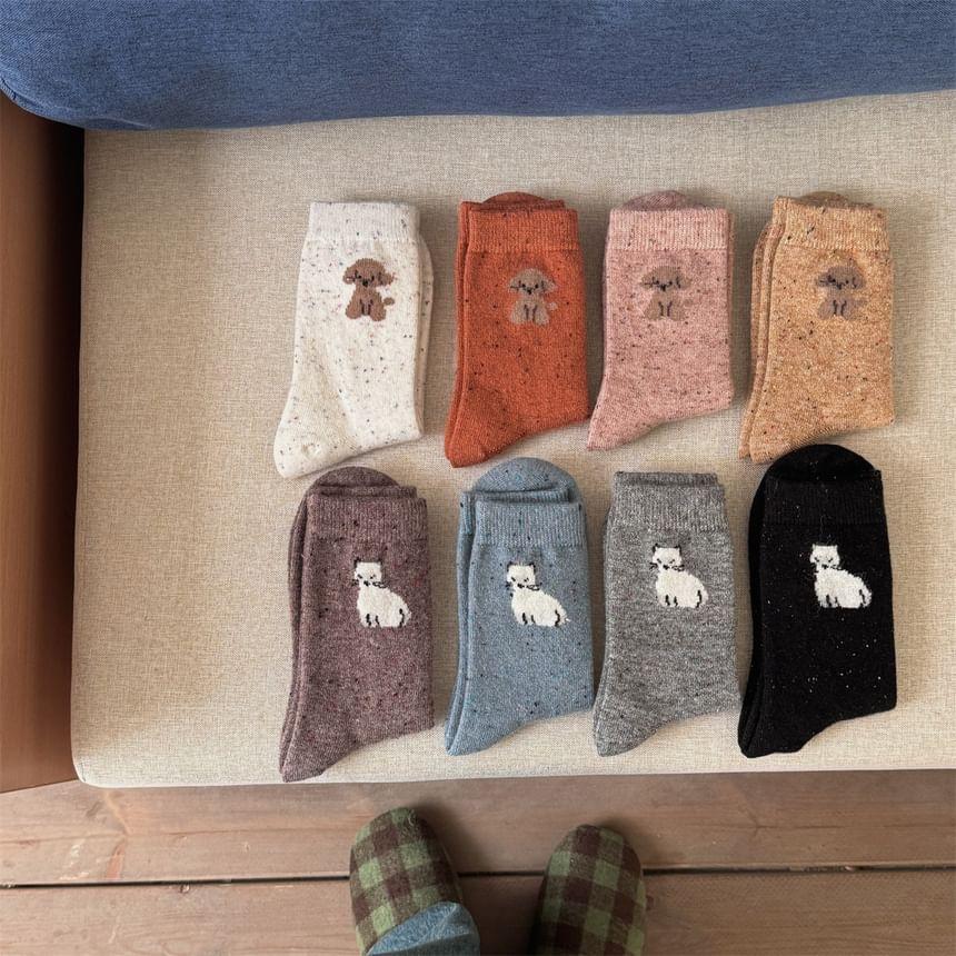 Dog Print Socks Product Image