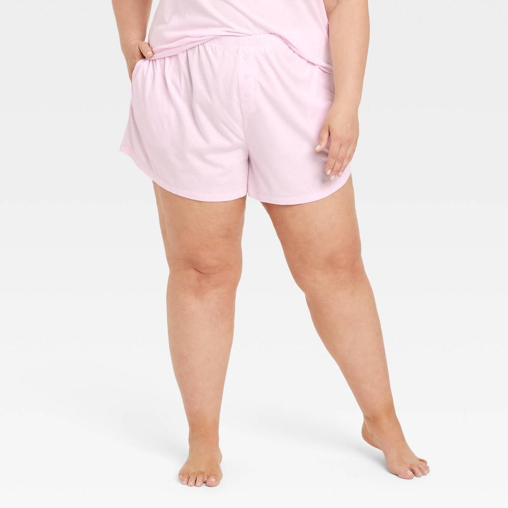 Womens Jersey Pajama Shorts - Auden 1X Product Image