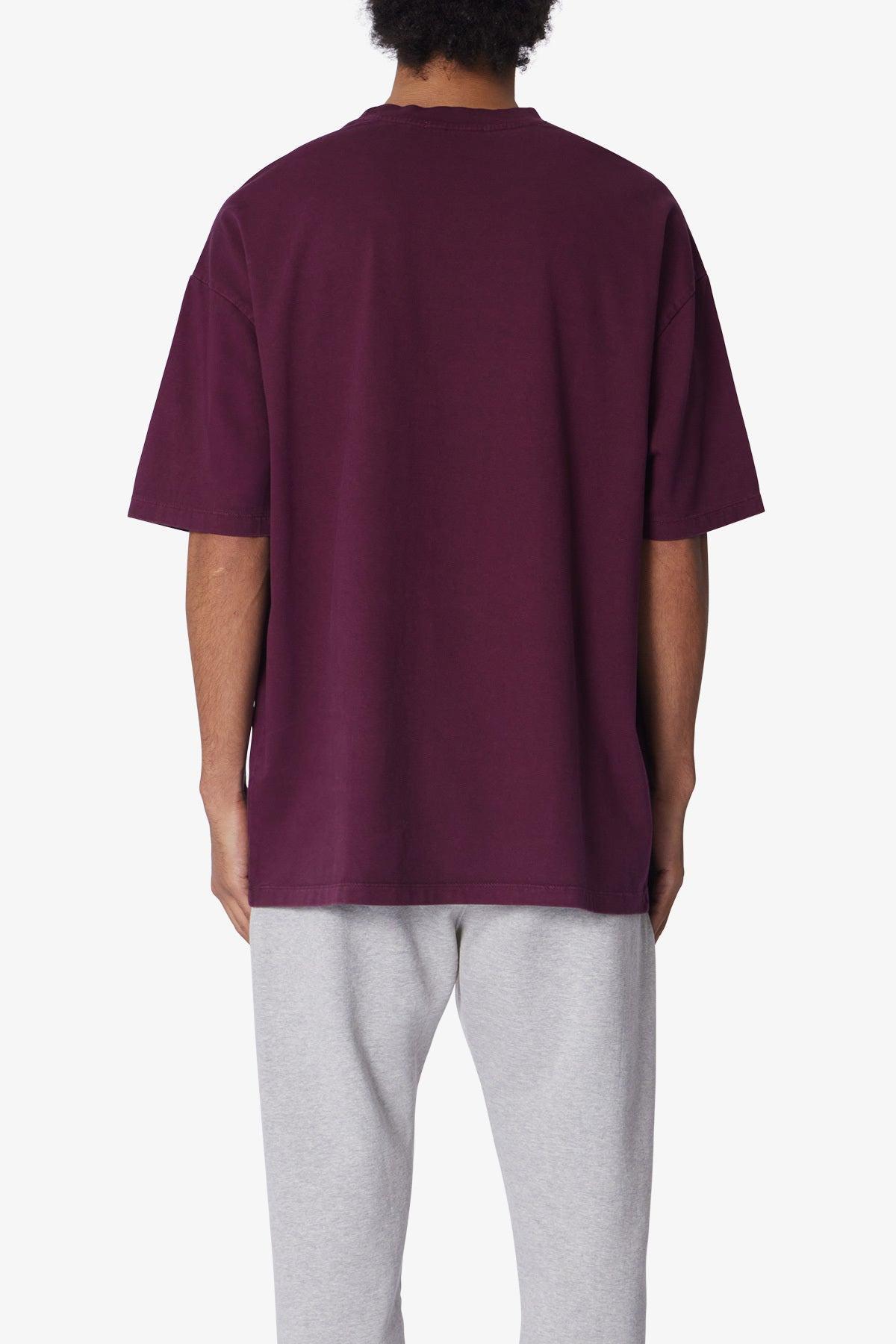 Heavy Every Day Tee - Burgundy Product Image