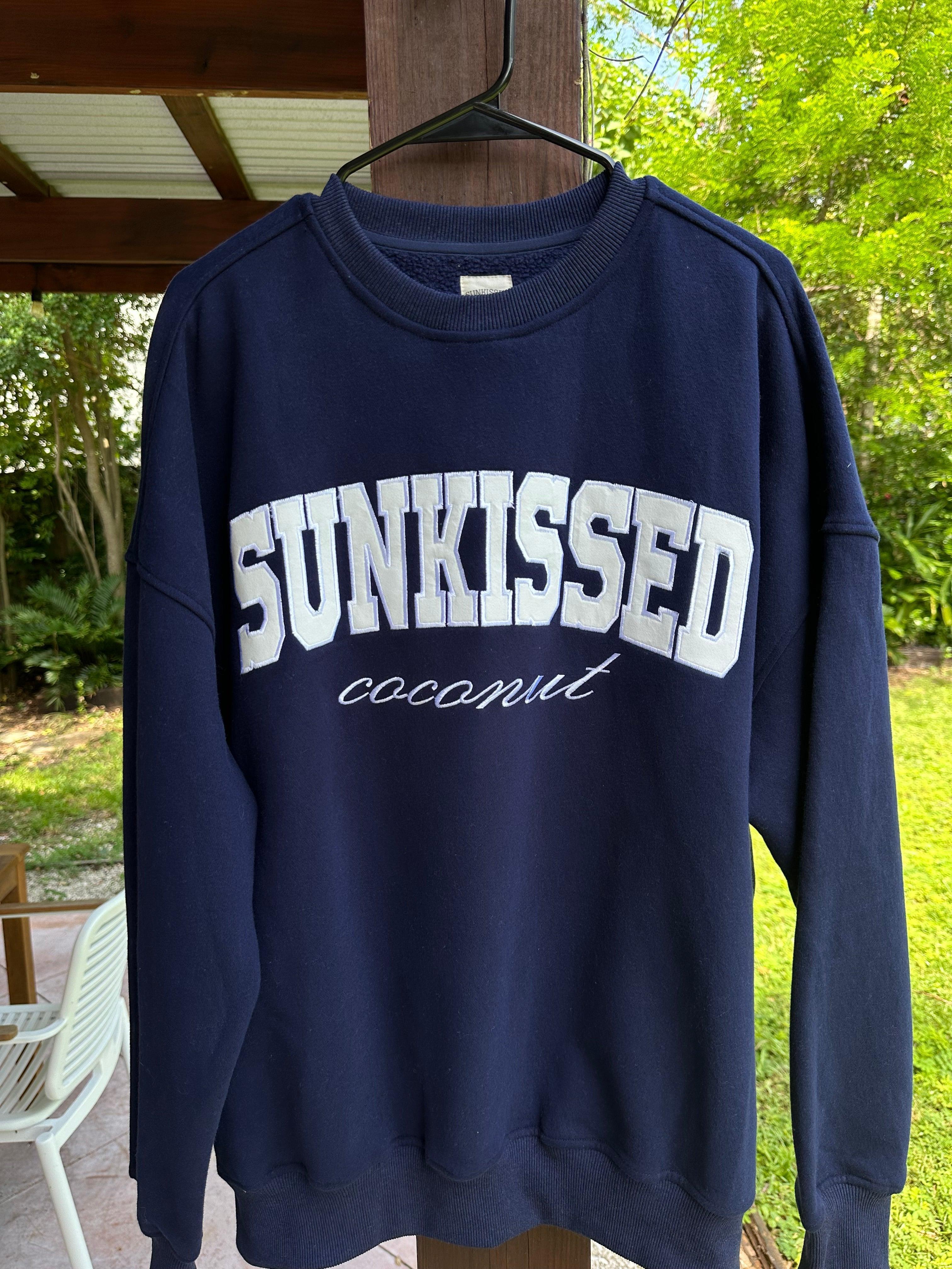 Yacht Club Sunkissed Navy Blue Sweatshirt Product Image