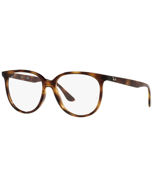 Ray-Ban RB4378V Optics Womens Square Low Bridge Fit Eyeglasses - Transparent Product Image