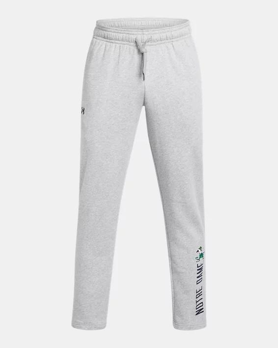 Men's UA Rival Fleece Collegiate Open Bottom Pants Product Image