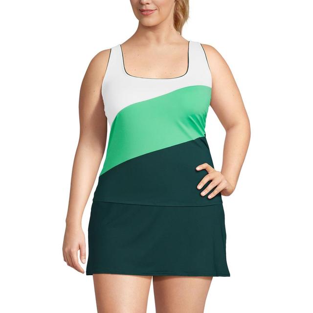 Womens Lands End DDD-Cup Square Neck Underwire Tankini Swimsuit Top Product Image