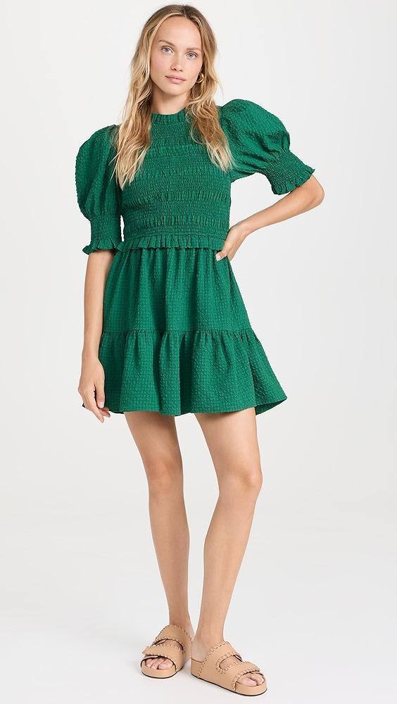 Sea Regina Seersucker Puff Sleeve Smocked Dress | Shopbop Product Image