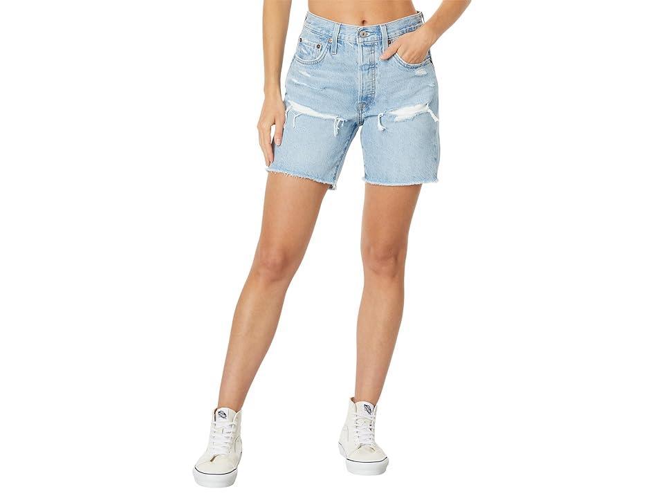 Levi's(r) Womens 501 Mid Thigh Shorts (Earthquake) Women's Shorts Product Image