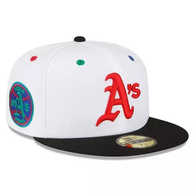 Mens New Era /Black Oakland Athletics 1973 World Series Primary Eye 59FIFTY Fitted Hat Product Image