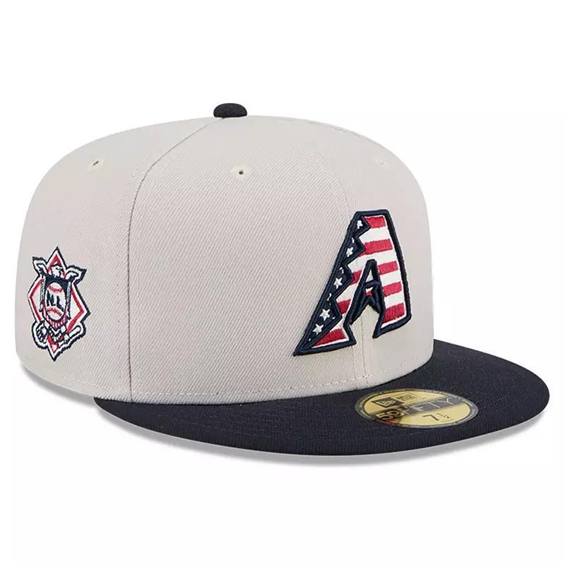 Mens New Era Khaki/Black Arizona Diamondbacks 2024 Fourth of July 59FIFTY Fitted Hat Product Image