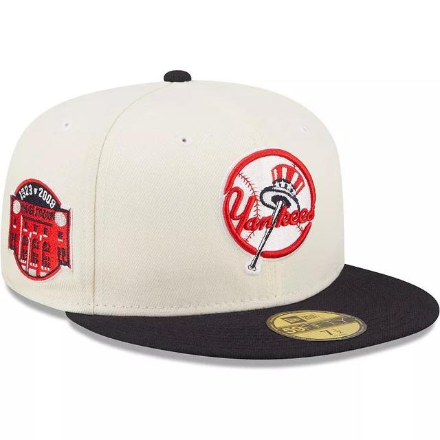 Mens New Era /Navy New York Yankees Cooperstown Collection Yankee Stadium Chrome 59FIFTY Fitted Hat Product Image